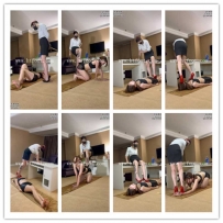 双左右静态视角 超细高跟鞋玩弄踩踏女M踩头跺手踩凶走踩