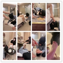 【万一】超脏帆布鞋白袜+肉丝-筷子刑踩喂食酸奶