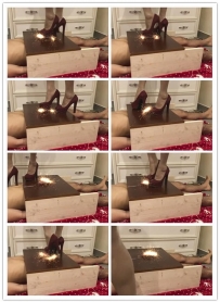 【丽彩圣诞巨献】【C4S】- 玫瑰红高跟隔板踩吐