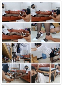 鱼爹归宿 动作片：潜入家中的小偷抓小鱼姐姐的黑丝脚腕