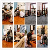 『艾彩原创』美丽小姐姐-黑丝调教圈养家奴