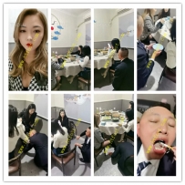 成都六姐 姐妹聚餐玩狗3