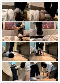 小洁戏耍狗子