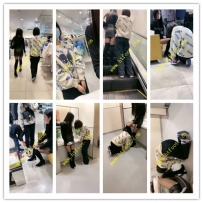 时安 塞着跳弹带女奴逛商场