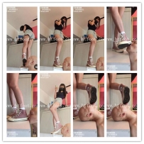 【素人S】美女点点的美味匡威帆布鞋